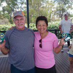 Over 40's Mixed Doubles Runners-Up John Synott and Kerry Loisi