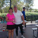40+ Senior's Mixed Doubles Champions Stephanie Johnston and Terry Carroll