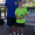 Junior Boy's Runner-Up Jackson Treacy with Centre Manager Rob Daley
