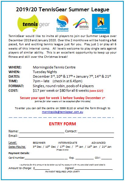 MTC Summer League Back